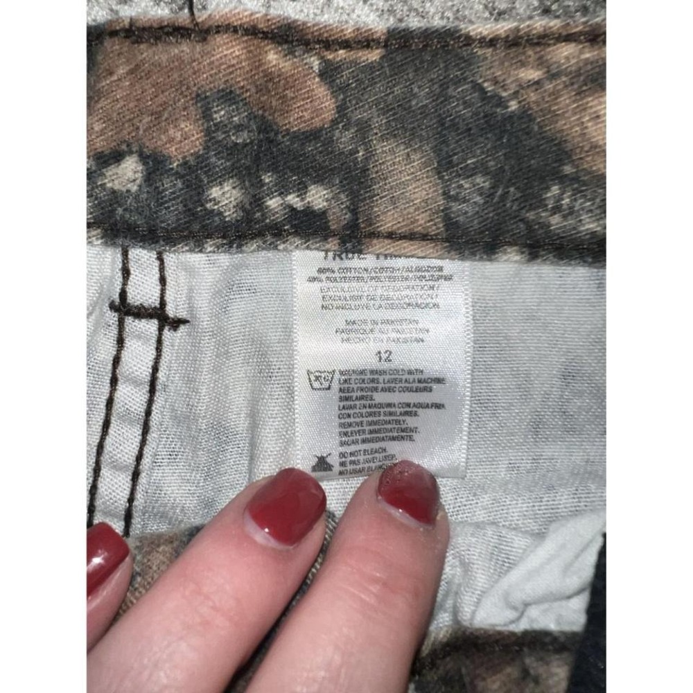 True Grit Camo Cargo Pants Outdoor Hunting Hiking Pockets Size‎ 12 - Picture 2 of 6